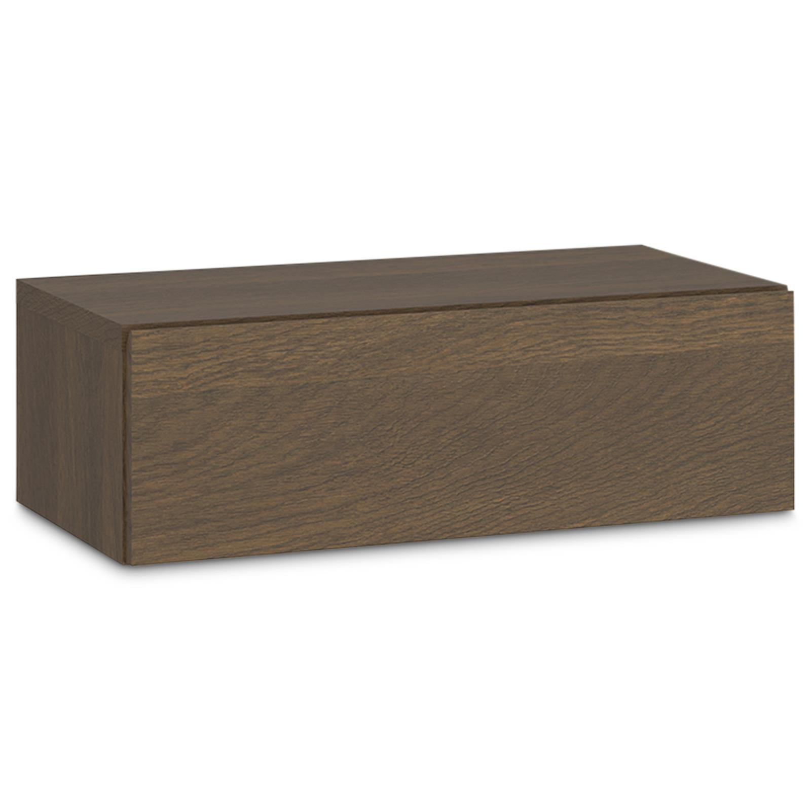 CARO-Möbel Wandregal Dunkelbraun 42x14x30 cm