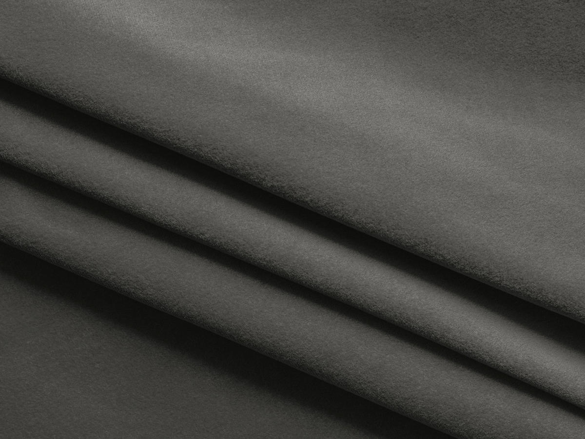 4-SITZER-SOFA Samt Stoff Grau - Dunkelgrau/Schwarz, Kunststoff/Textil (335/70/166cm) - Makamii