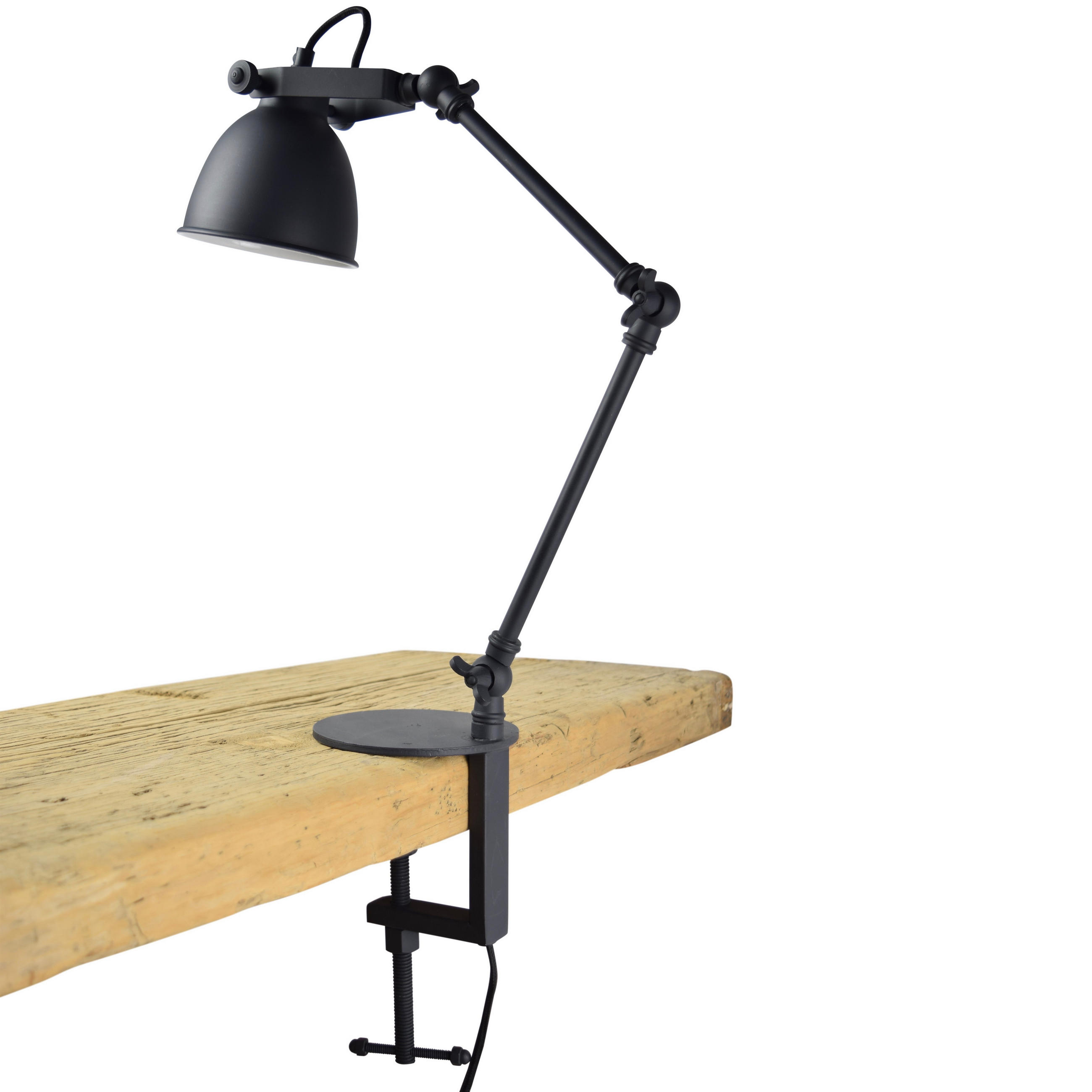 KLEMMLICHT Bura Schwarz - Schwarz, Metall (19/12/50cm) - Urban Interiors