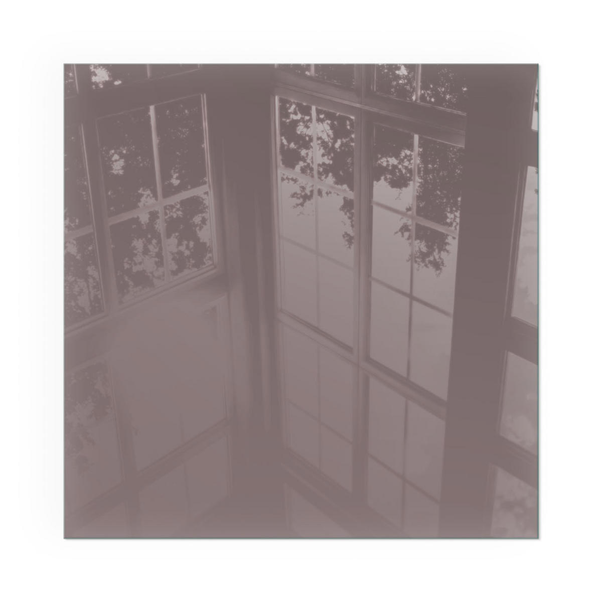 GLASPLATTE für Kamin 50x50 cm - Pink, Glas (50/50/0.4cm) - TULUP