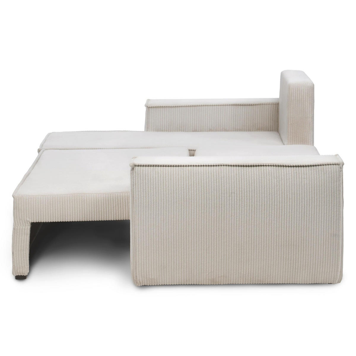 ECKSOFA Agi Braun 60 cm - Braun, Textil (244/83/142cm) - Pillovely