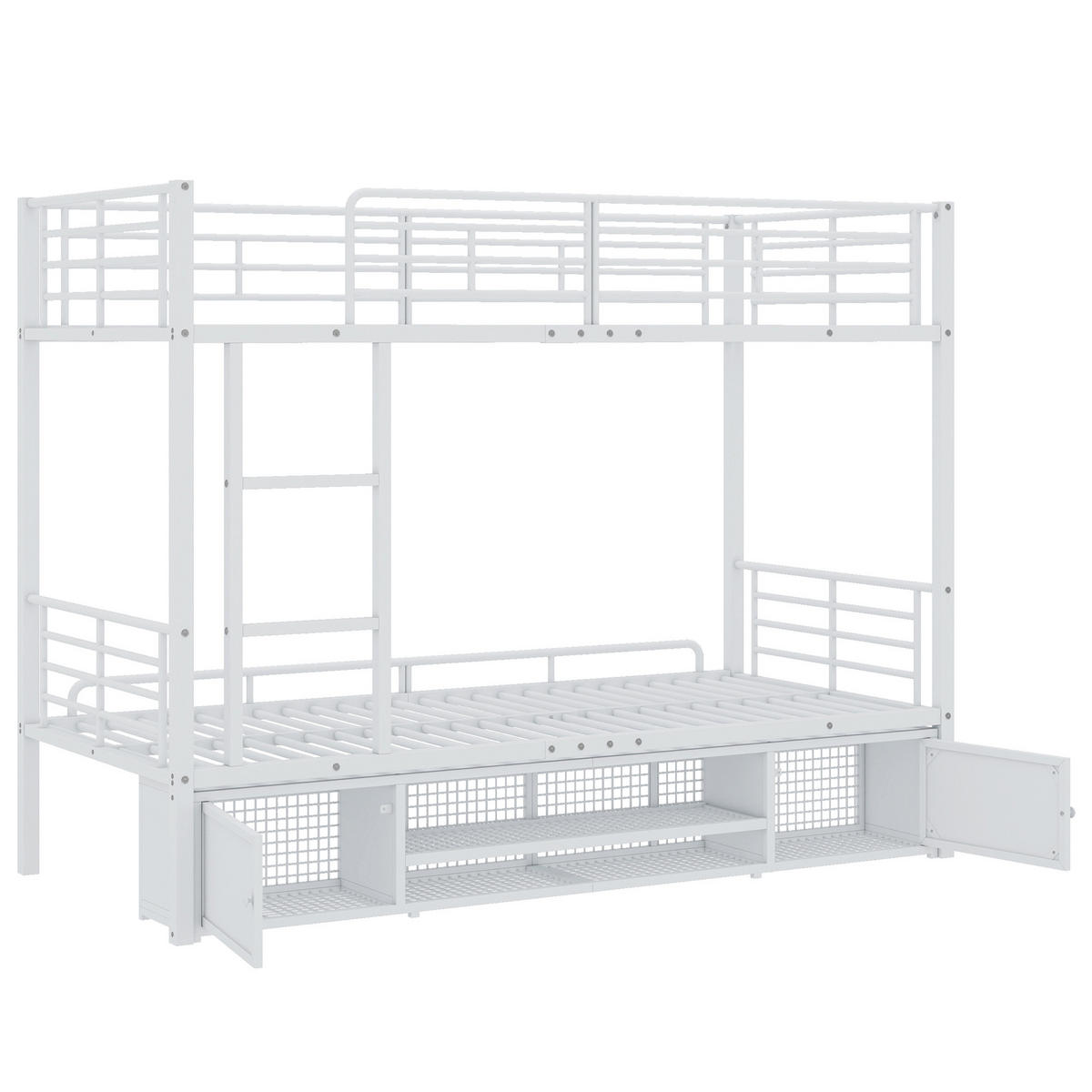 ETAGENBETT 90x200 Weiß - Weiß, Metall (90/200cm) - ComfortXL