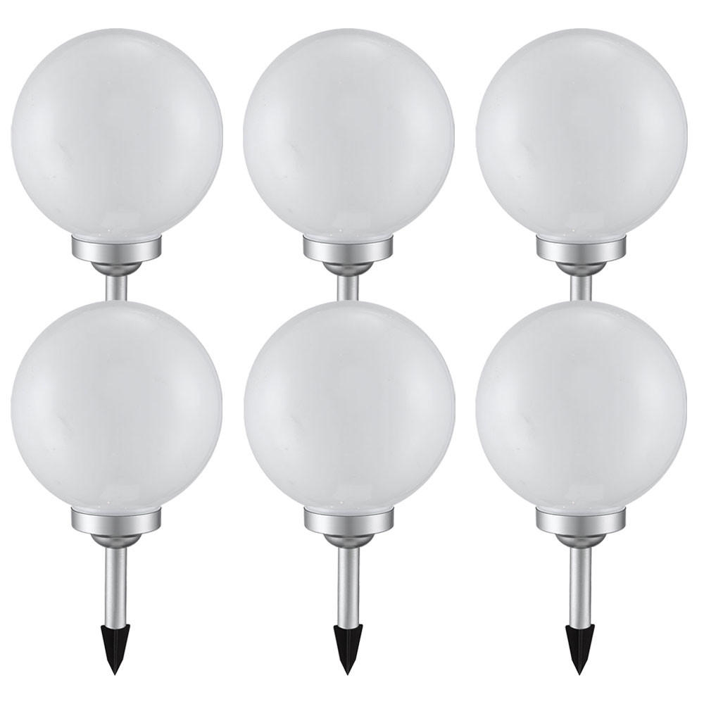 LED AUSSENLEUCHTE Solar Weiß Rund - Weiß, Kunststoff (20/20/20cm)