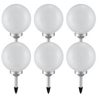 LED AUSSENLEUCHTE Solar Weiß Rund - Weiß, Kunststoff (20/20/20cm)