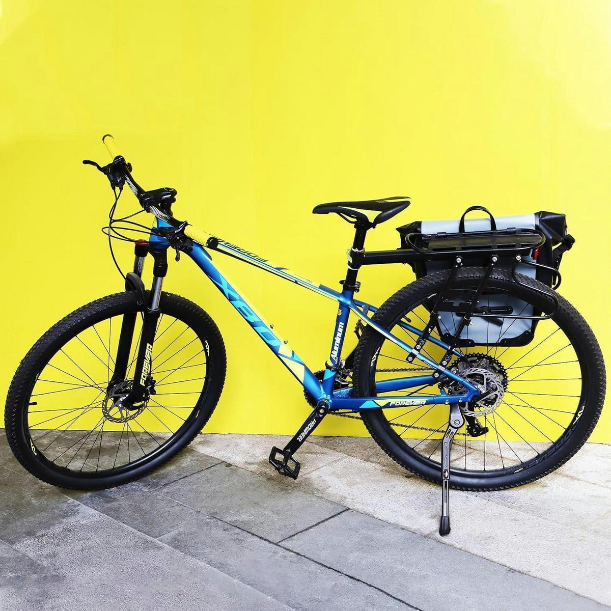 FAHRRADSTÄNDER Aluminium für 24-29 Zoll Fahrräder - Silberfarben, Metall (7.8/5.5/34.5cm)