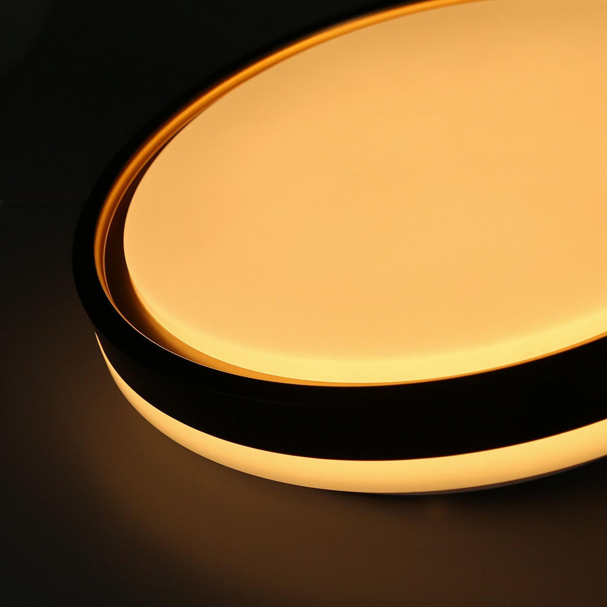 LED-DECKENLEUCHTE Daniel 30/30/6 cm - Schwarz, Kunststoff (30/30/6cm) - Nettlife