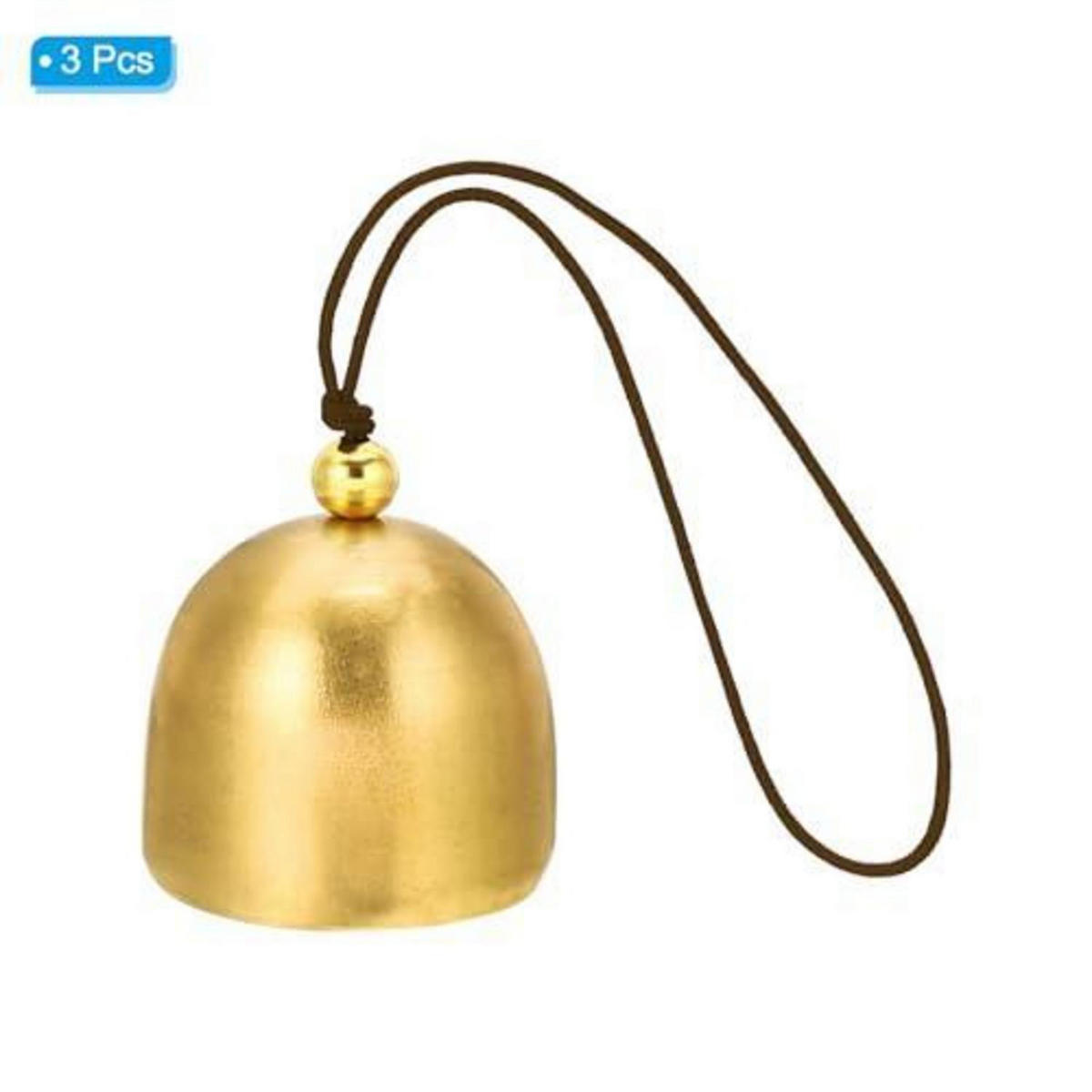 WINDSPIEL 3-teiliges Set Metall Gold Braun - Goldfarben, Metall (13/2.8/2.8cm)