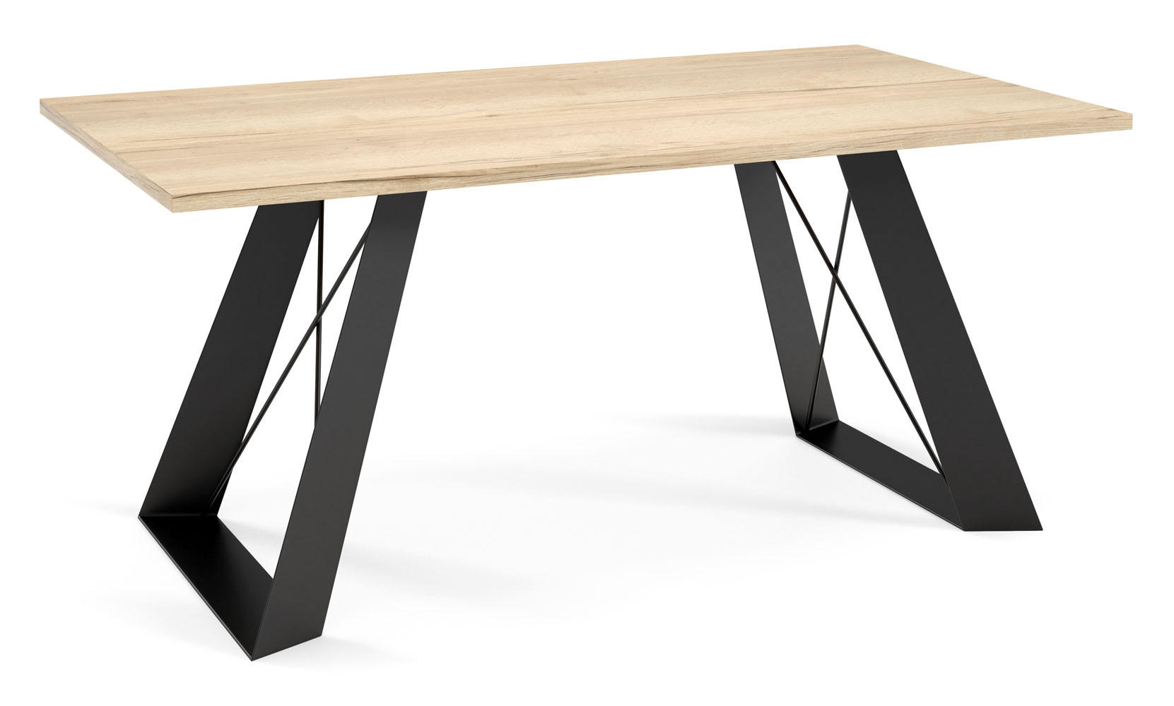 COUCHTISCH Satis Halifax Eiche Natur / Schwarz 110 / 60 / 50cm - Alteiche/Schwarz, Holz/Holzwerkstoff (60/110/50cm) - Feldmann-Wohnen