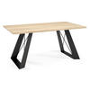 COUCHTISCH Satis Halifax Eiche Natur / Schwarz 110 / 60 / 50cm - Alteiche/Schwarz, Holz/Holzwerkstoff (60/110/50cm) - Feldmann-Wohnen