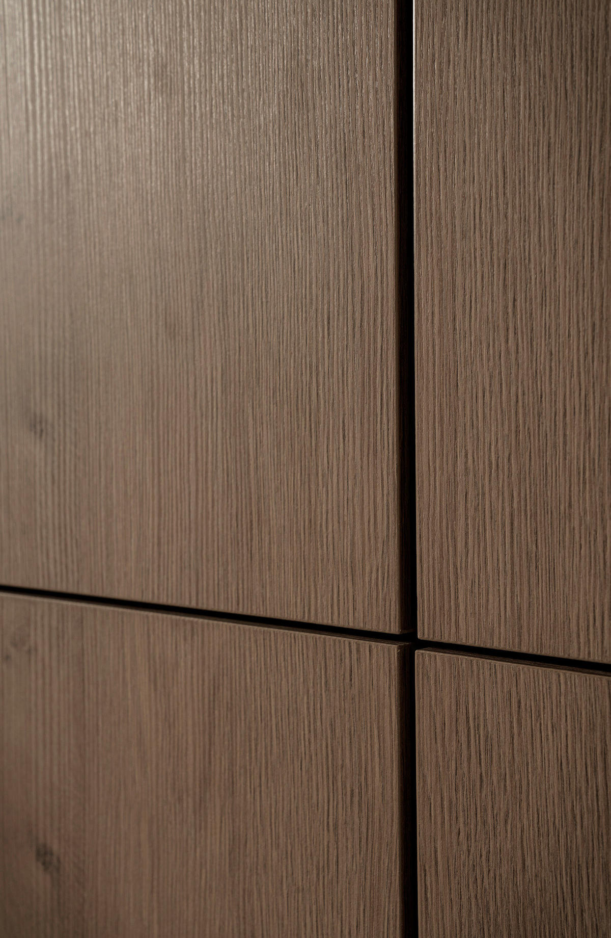 WOHNWAND in Nussbaum 2-teilig 280 cm, Wohnkombination mit Push-to-Open - Nussbaumfarben/Schwarz, Holzwerkstoff/Metall (280/137/40cm) - Furn.Design