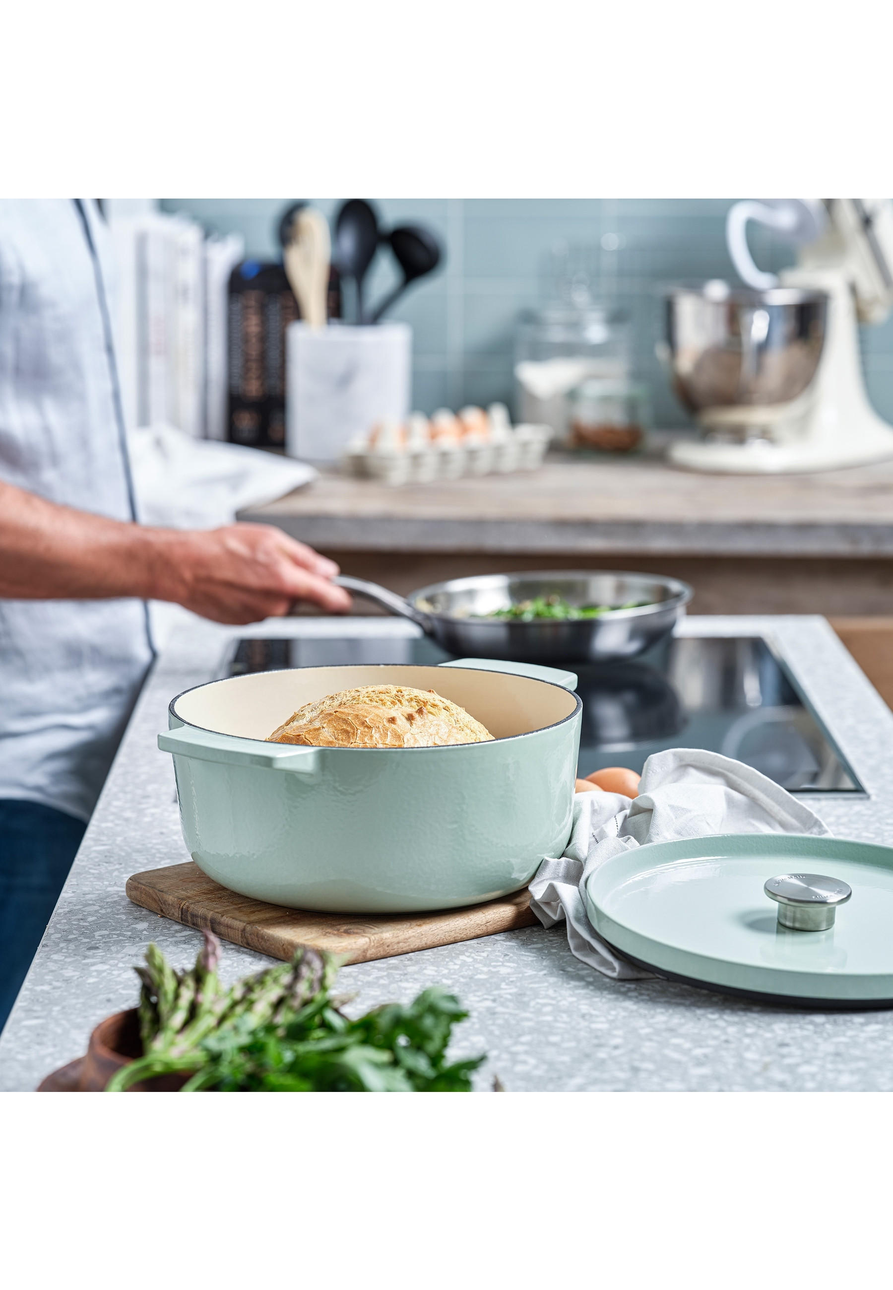 SCHMORTOPF Cast Iron - Grün, Metall (26cm) - Kitchenaid