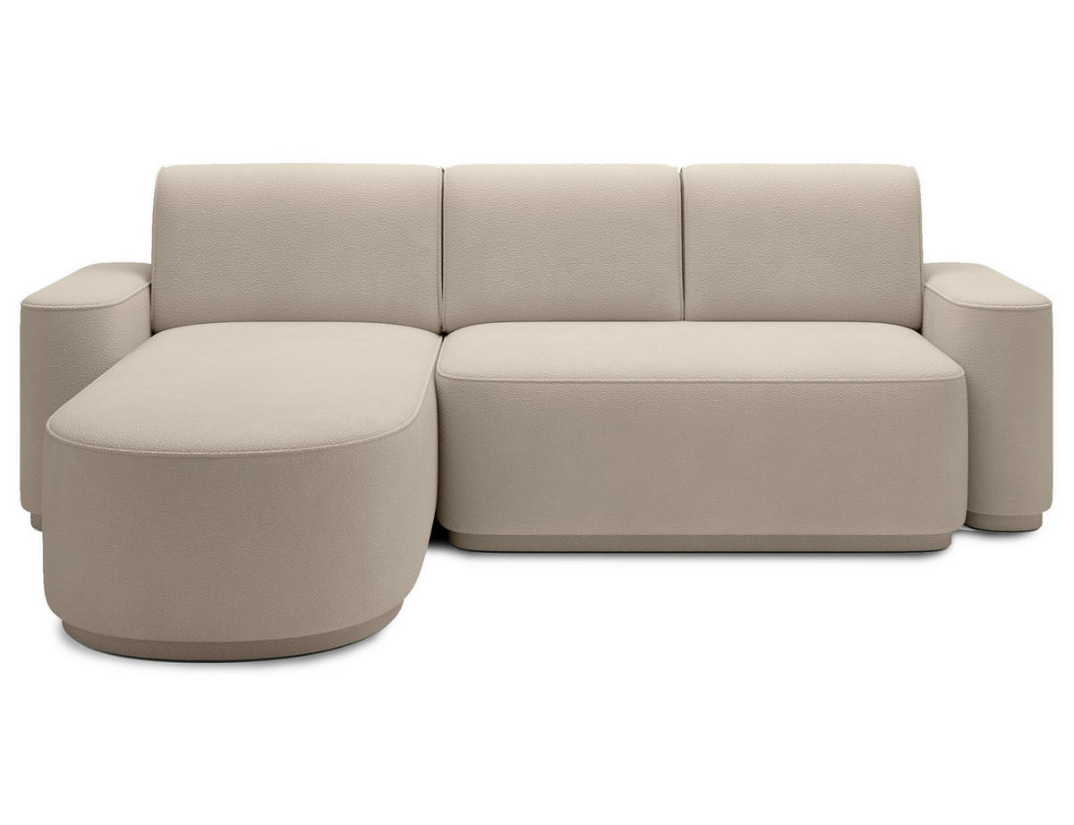 ECKSOFA RUMA - Beige (Amore 18) - Beige, Holzwerkstoff (285/180cm) - Möblo