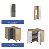 WINKELKÜCHE 300 cm x 140 cm- Langen KL6-M300 - in Grau/Matt - Schwarz/Grau, Holz/Holzwerkstoff (440/212/58cm) - Milaros Markt