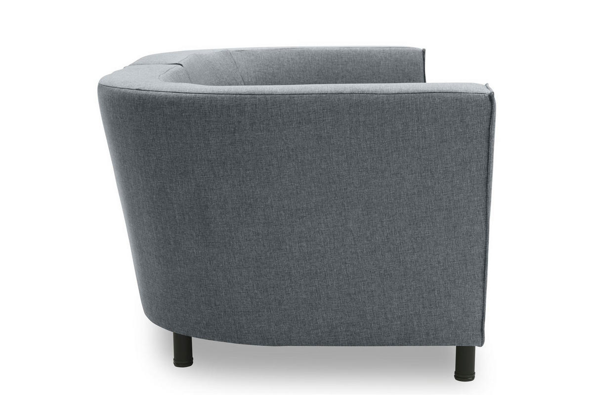 GARTENLOUNGE-SOFA 2-Sitzer Brandie 206x77x103 Outdoorbezug dunkelgrau - Grau, Kunststoff (206/77/103cm) - 58aufmkessel