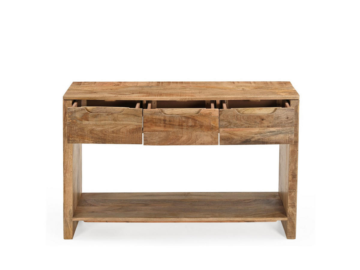 KONSOLENTISCH Sophie Mangoholz 120 cm / 35 cm Natur - Naturfarben, Holz (35/120/76cm) - Villa Möbel