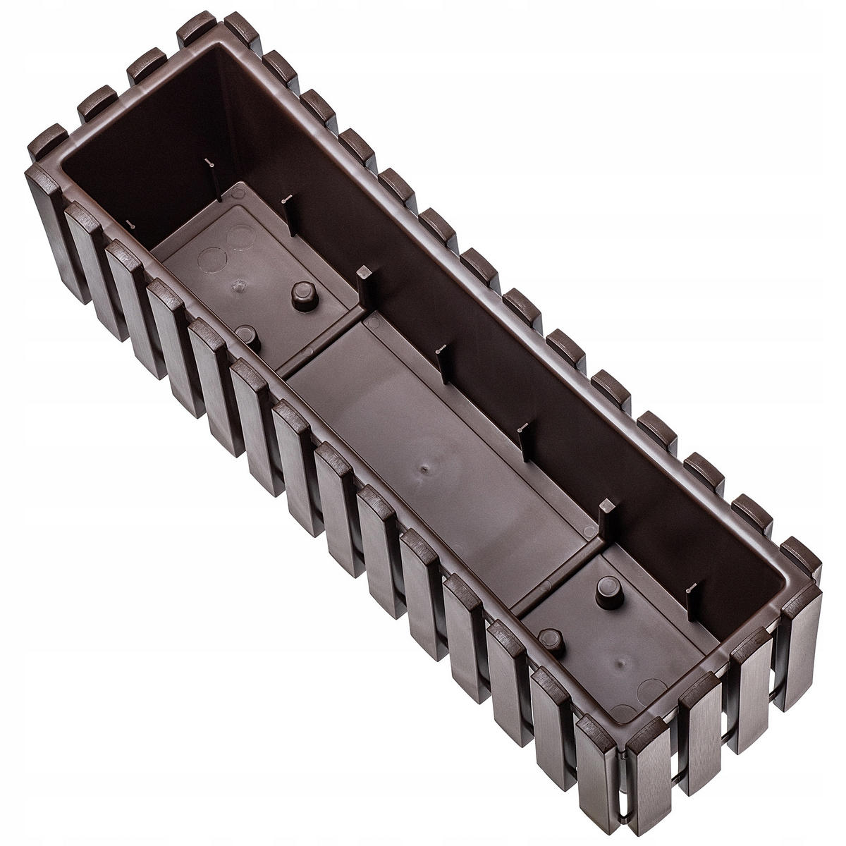 BALKONKASTEN 60 cm, Braun - Braun, Kunststoff (18/58cm) - KADAX