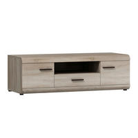 TV-ELEMENT LYNGDAL RTV1 MDF-Leiste Eiche Sonoma Eiche Sonoma - Sonoma Eiche, Glas/Holzwerkstoff (140/44/54cm) - Komodee