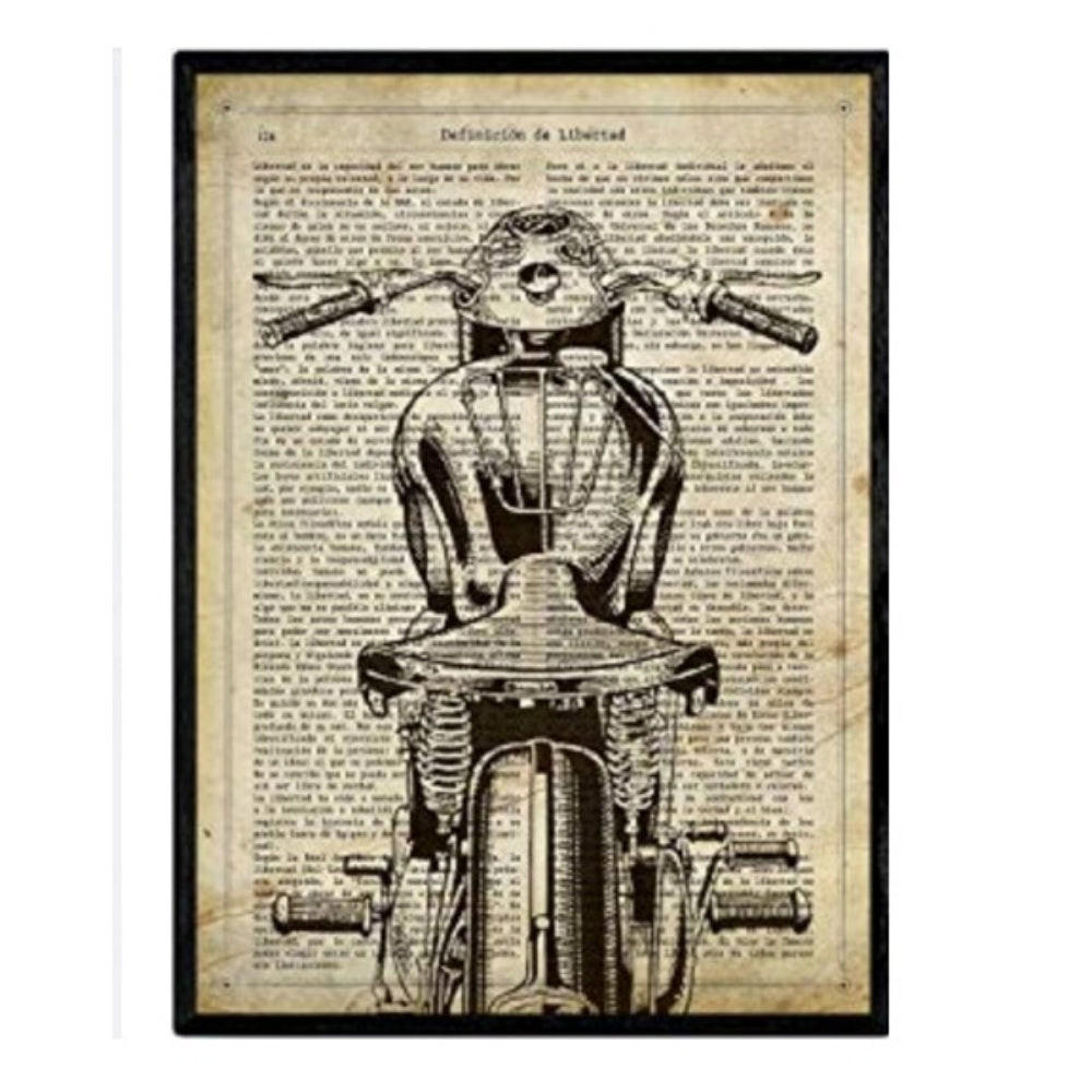 POSTER Van A4 Schwarzer Rahmen - Schwarz, Papier (29.7/5/21cm) - Nacnic