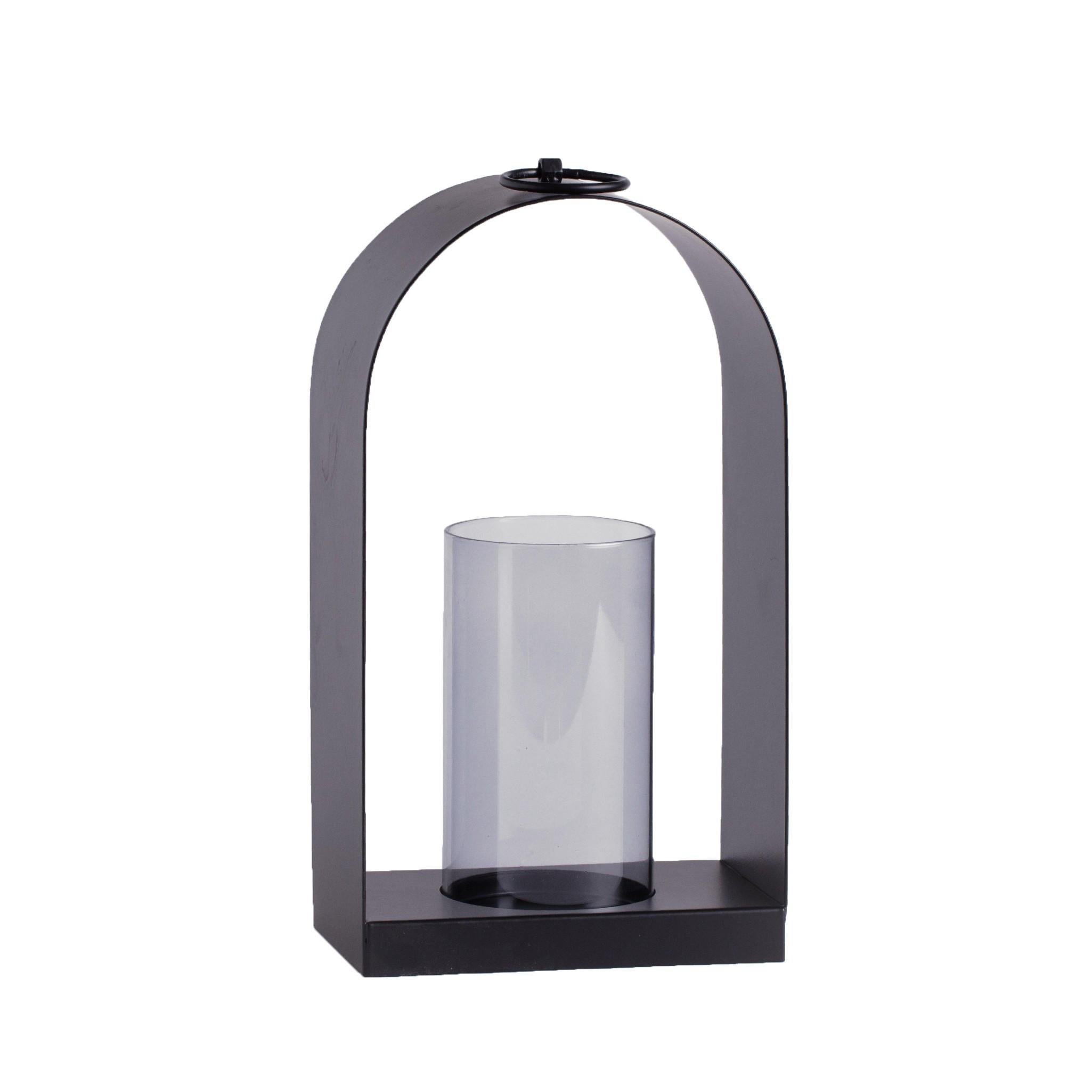 LATERNE Kurt - Schwarz, Metall (16.5/29/10cm) - home&you
