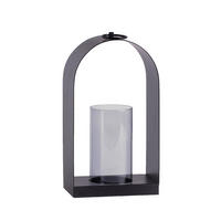 LATERNE Kurt - Schwarz, Metall (16.5/29/10cm) - home&you