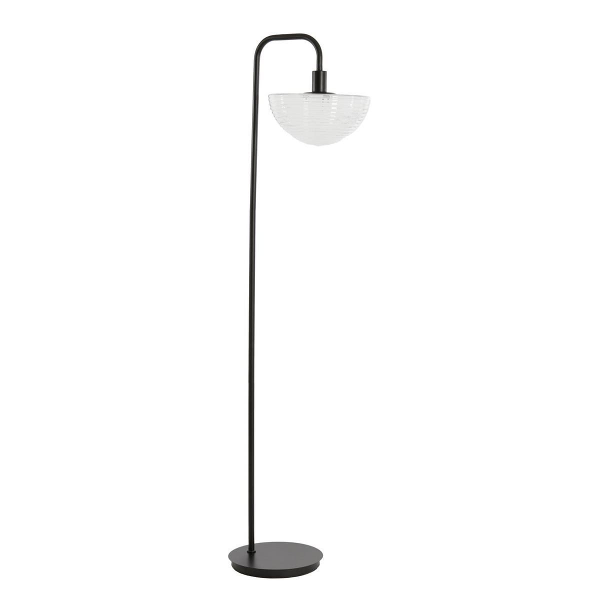 STEHLEUCHTE Baylie Schwarz 43/30/165 cm - Schwarz, Metall (43/30/165cm) - Light & Living