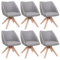ESSZIMMERSTUHL Hellgrau 6er-Set - Hellgrau, Kunststoff (57/85/60cm) - MCW