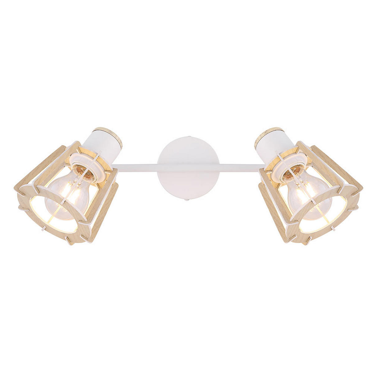 DECKENLEUCHTE Metall Holzoptik Braun - Braun, Holz (36/17/18cm) - Globo Lighting