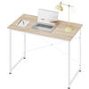 SCHREIBTISCH 100x50x75 cm, Helle Eiche - Eichefarben, Holzwerkstoff/Metall (50/100/75cm) - Woltu
