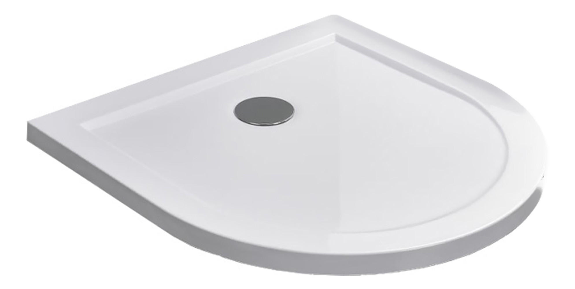 DUSCHTASSE Weiß 80 x 80 x 5 cm Sanitär-Acryl für U-Duschen - Weiß, Kunststoff (80/5/80cm) - Glasdeals
