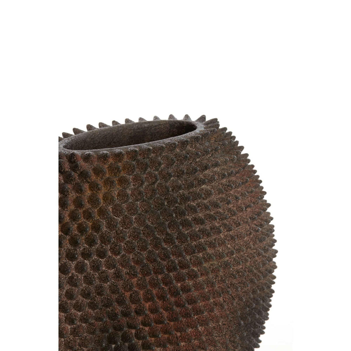 VASE Caldras Braun 30.5/17/26.5 cm - Braun, Kunststoff (26.5cm) - Light & Living