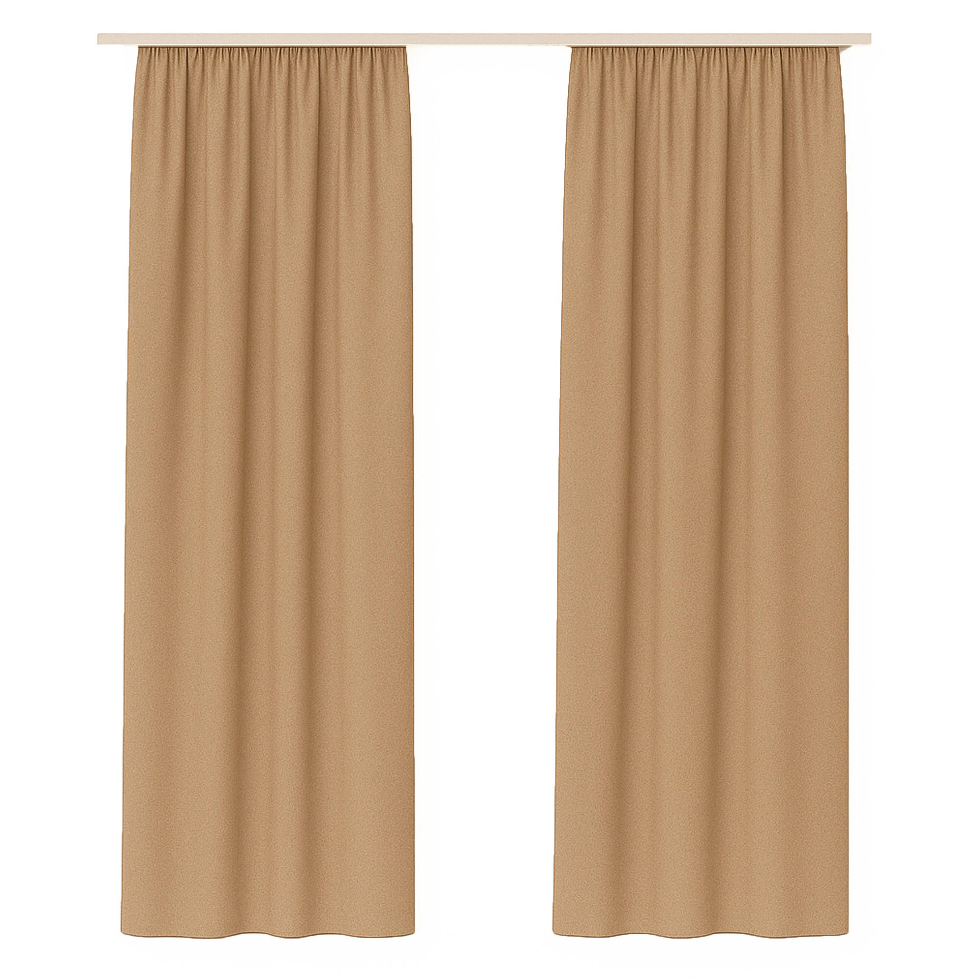 GARDINE Universalband "blickdicht" 2er Pack Hellbraun 140x145 cm - Hellbraun, Textil (140/145cm) - Bestlivings