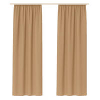 GARDINE Universalband "blickdicht" 2er Pack Hellbraun 140x145 cm - Hellbraun, Textil (140/145cm) - Bestlivings
