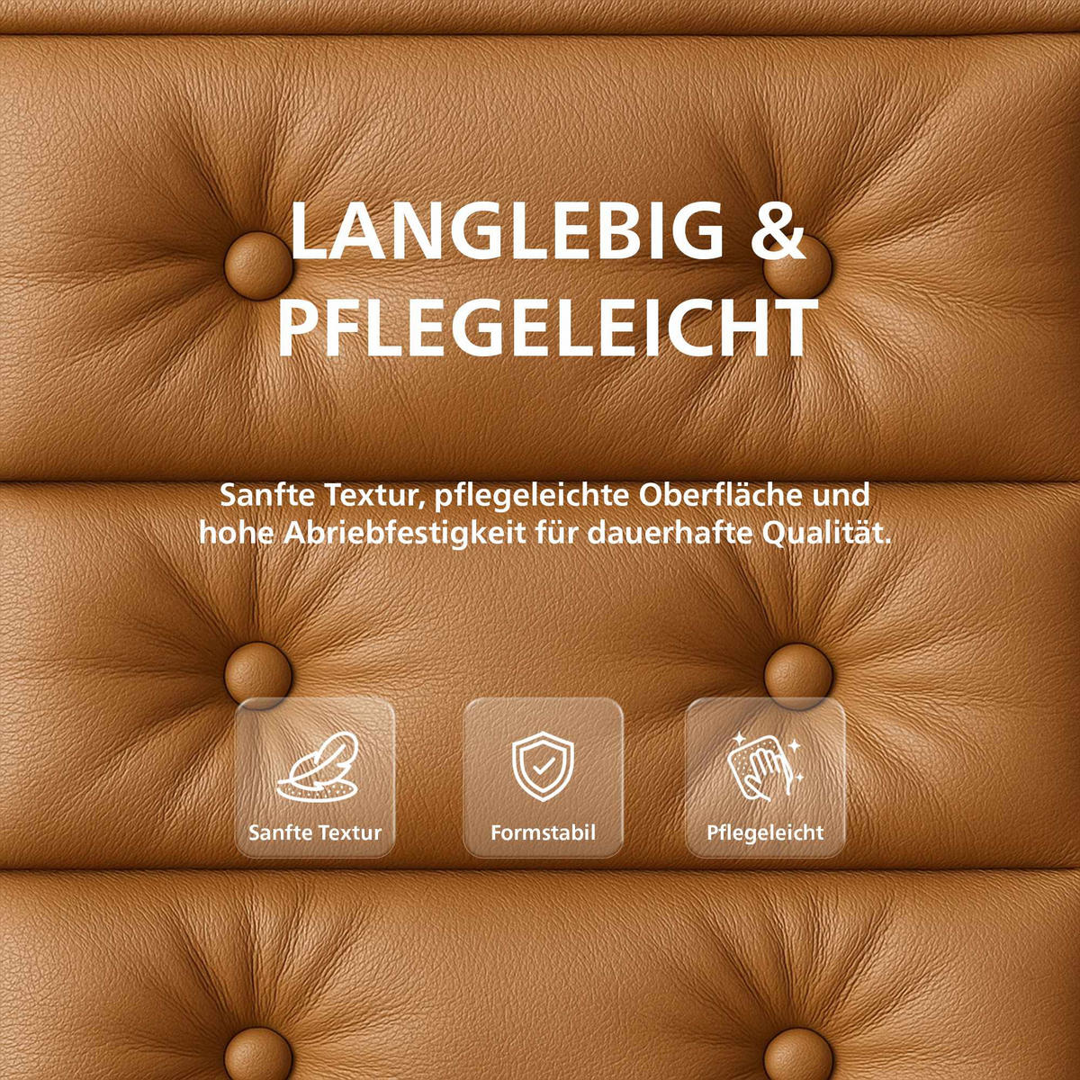 CHEFSESSEL Echtleder Hellbraun - Chromfarben/Hellbraun, Leder/Metall (60/111/65cm) - CLP