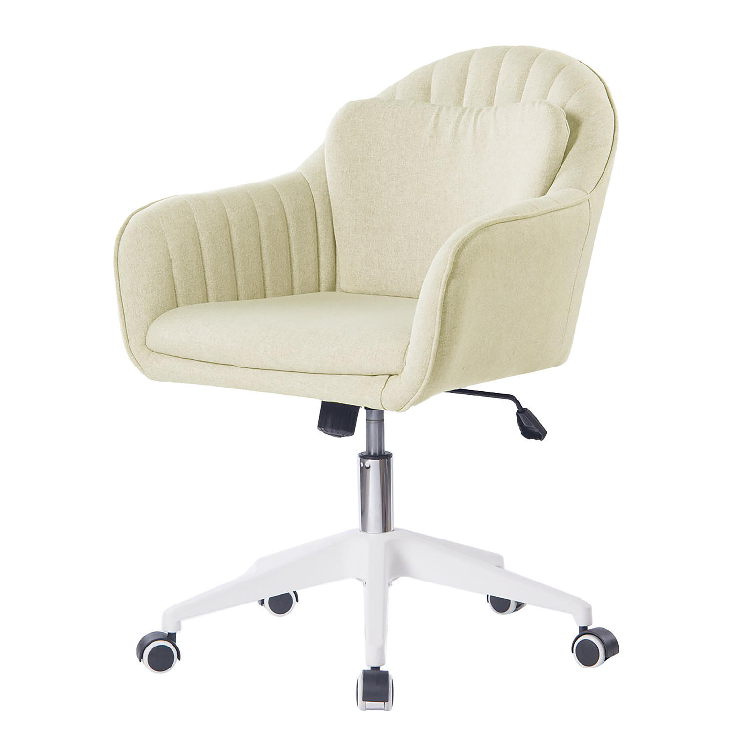 BÜRODREHSTUHL - Microfaser / Kunststoff - Beige, Kunststoff (59/93/65cm) - home24