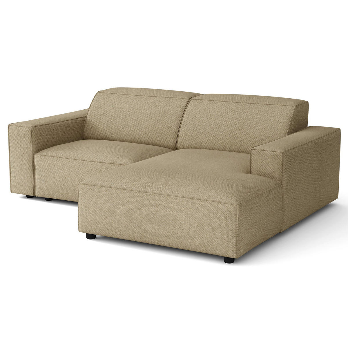 ROHOVÁ POHOVKA Sellmo 210 cm - černá/kapučínová, textil/plast (210/166cm) - Selsey