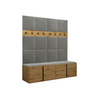 MOBILIER PENTRU HOL Orion V - stejar Artisan/gri, material plastic/compozit lemnos (168/186/46cm) - MIRJAN24