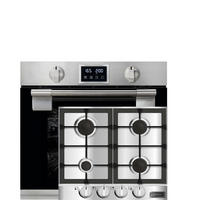 EINBAU-ELEKTROBACKOFEN 60 cm EH 6337 + KG 6357 Gas-kochfeld 60cm - Silberfarben, Metall (59.4/59.4/55.6cm) - Kaiser Küchengeräte