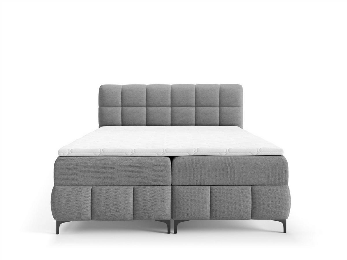 BOXBETT Sophie In Aragon - Grau, Holzwerkstoff/Textil (200/200cm) - Fun Möbel