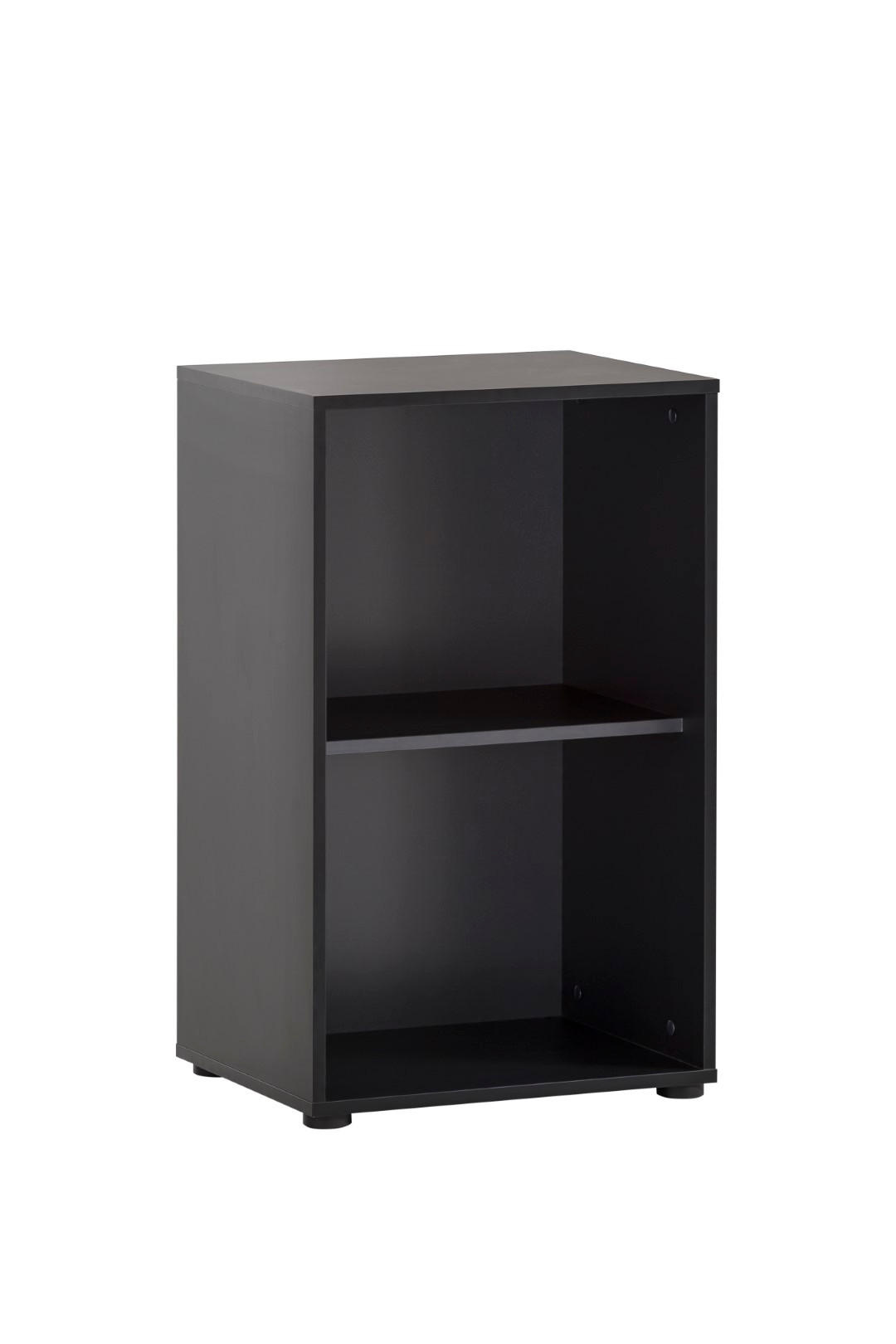 AKTENREGAL Raven Small 84x51x41 cm 2 Fächern Eiche/Schwarz - Schwarz, Holz (51/84/41cm) - PROREGAL