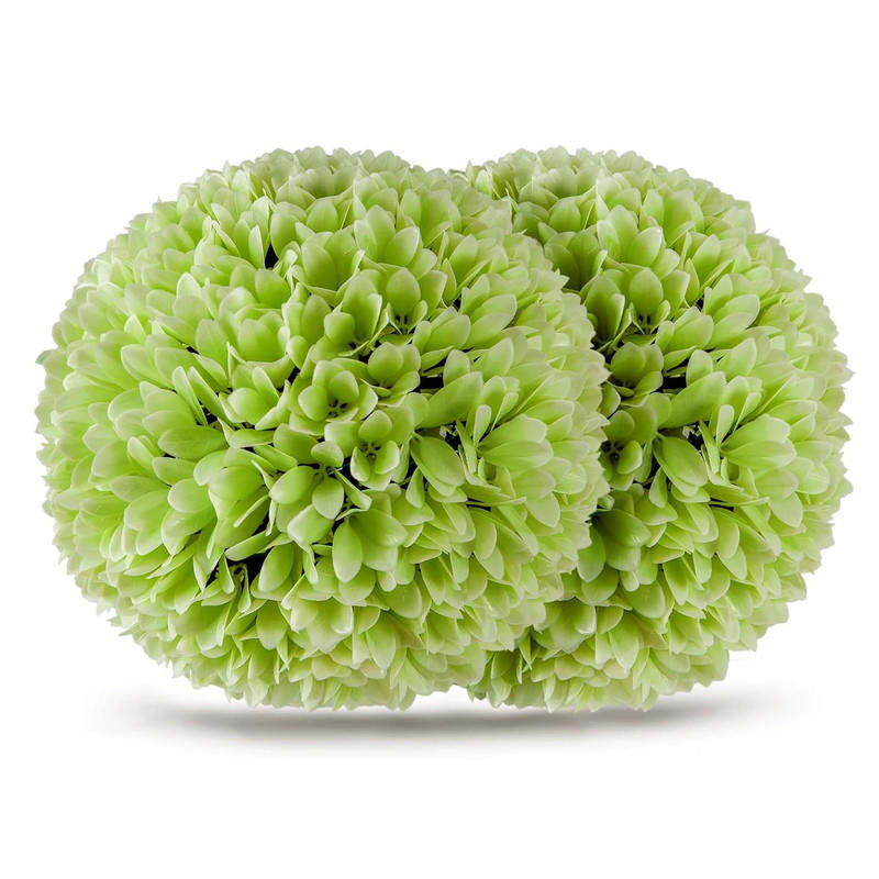 BUCHSBAUMKUGEL UV-beständig grün(2er-Set) - Grün, Kunststoff (28cm) - COSTWAY