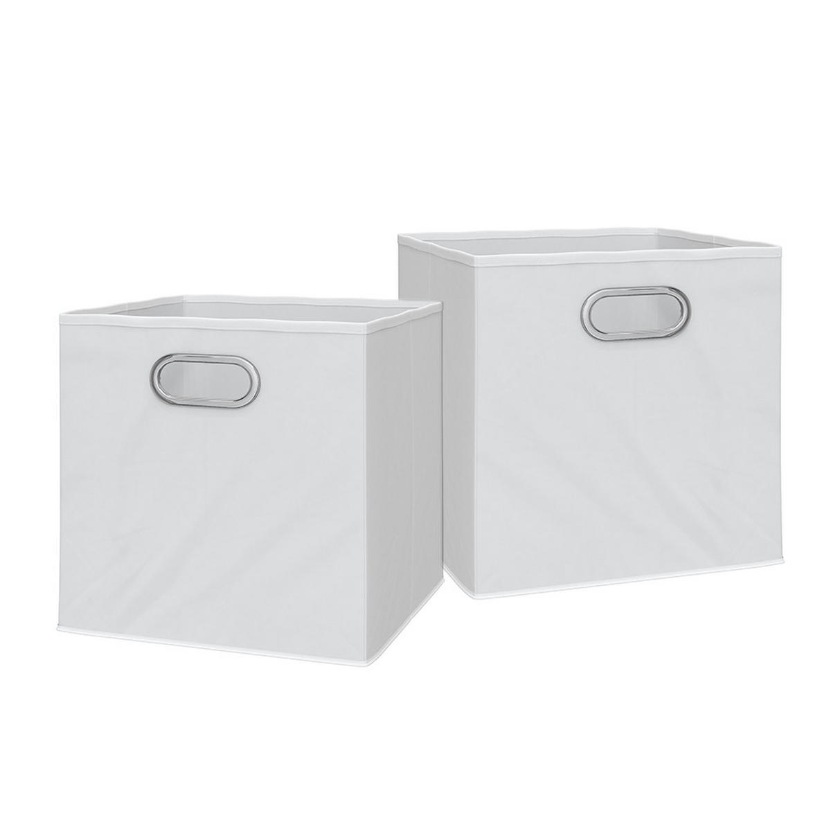 FALTBOX Weiß 30 x 30 cm 2er Set - Weiß, Wellpappe (30/30/30cm) - Vicco