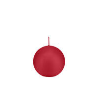 KUGELKERZEN Altrot Ø 70 mm, 12 Stück - Dunkelrot, Paraffin (7/7/7cm) - Wiedemann Kerzen