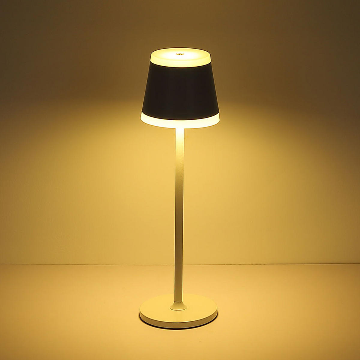 LED TISCHLEUCHTE RIDLEY Metall Weiß - Weiß, Metall (11/11/38.5cm) - Globo Lighting