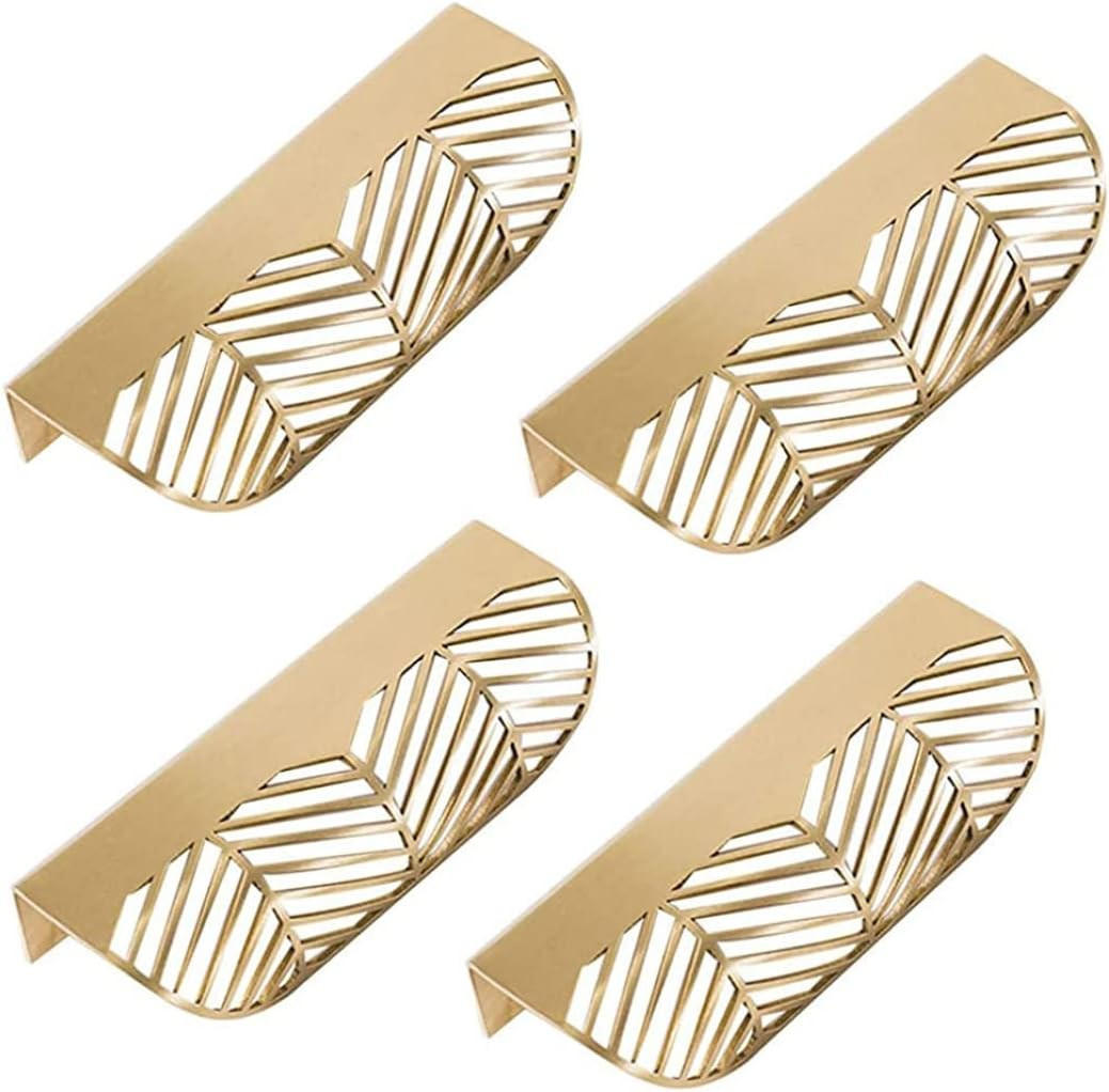 MÖBELGRIFF Gold Blattform 1er-Set - Goldfarben, Metall (4/2.2/11.7cm)