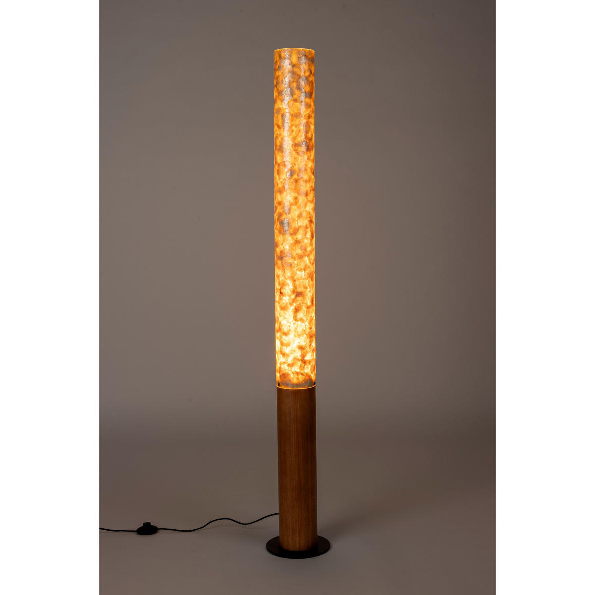 STEHLAMPE Beam - Beige, Holz (18/18/150cm) - Dutchbone