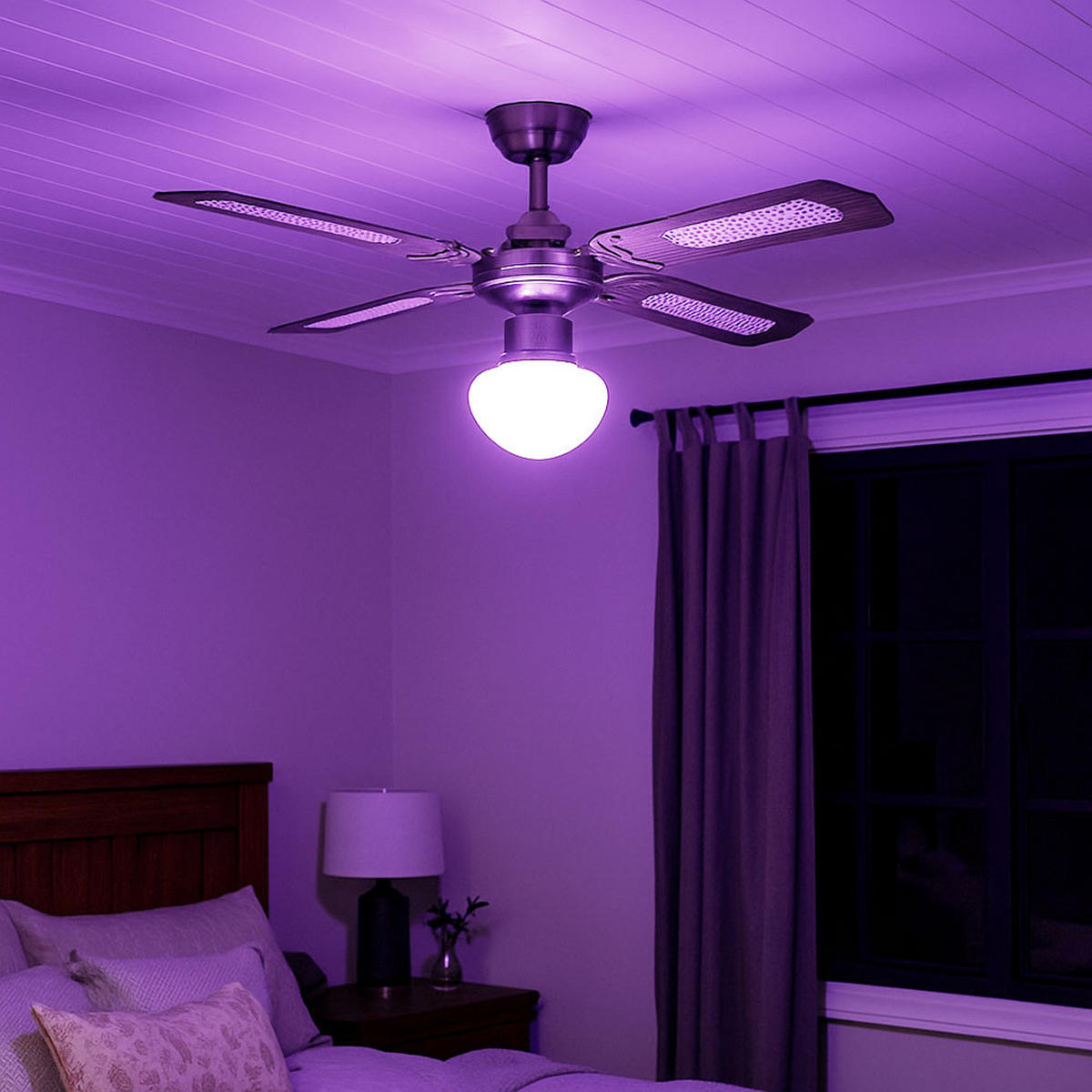 LED DECKENVENTILATOR Messing Opal - Messingfarben, Glas (106.6/52/41.5cm) - Globo Lighting