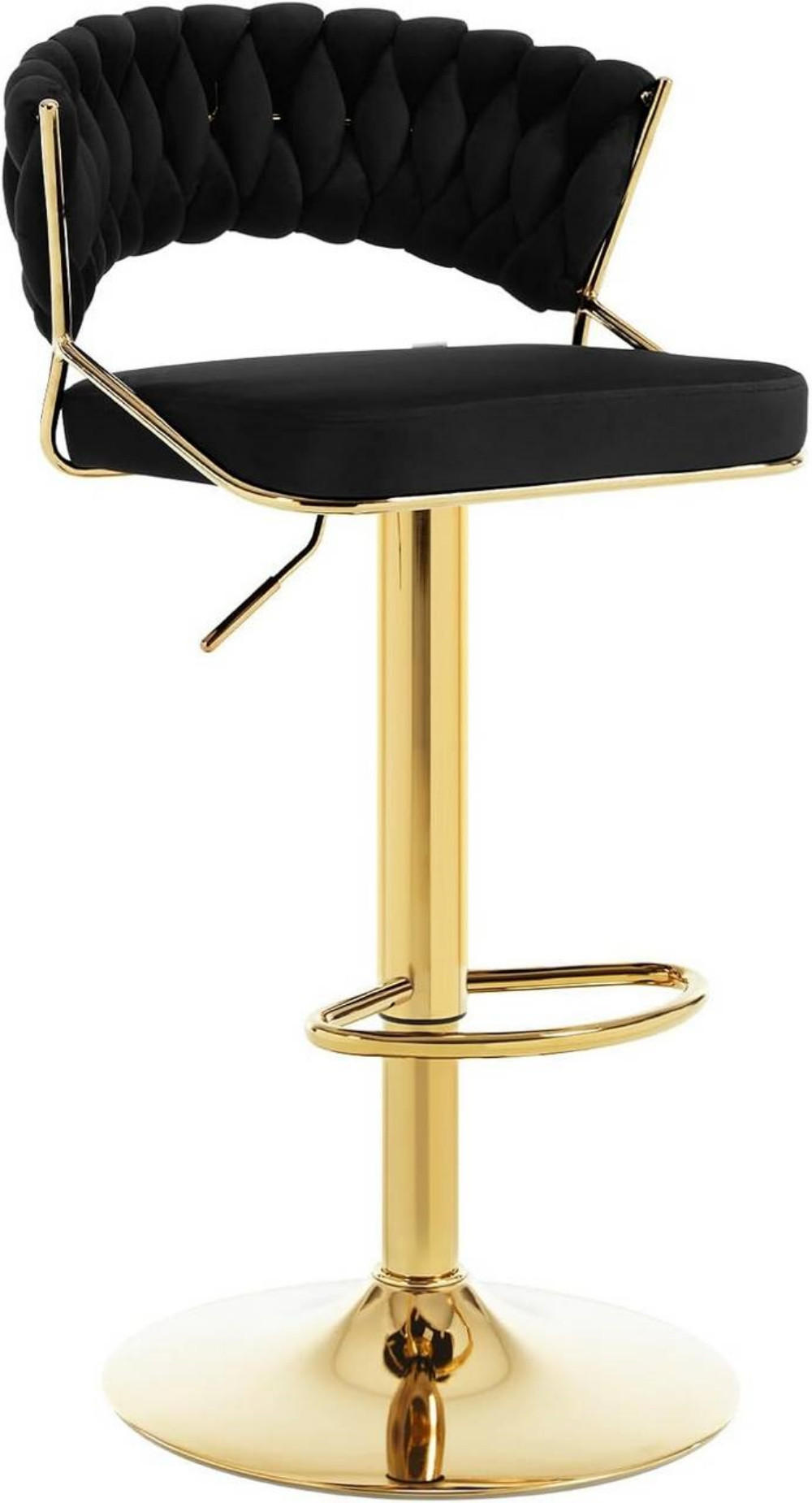 Woltu Barhocker Schwarz 48x83x46.5 cm