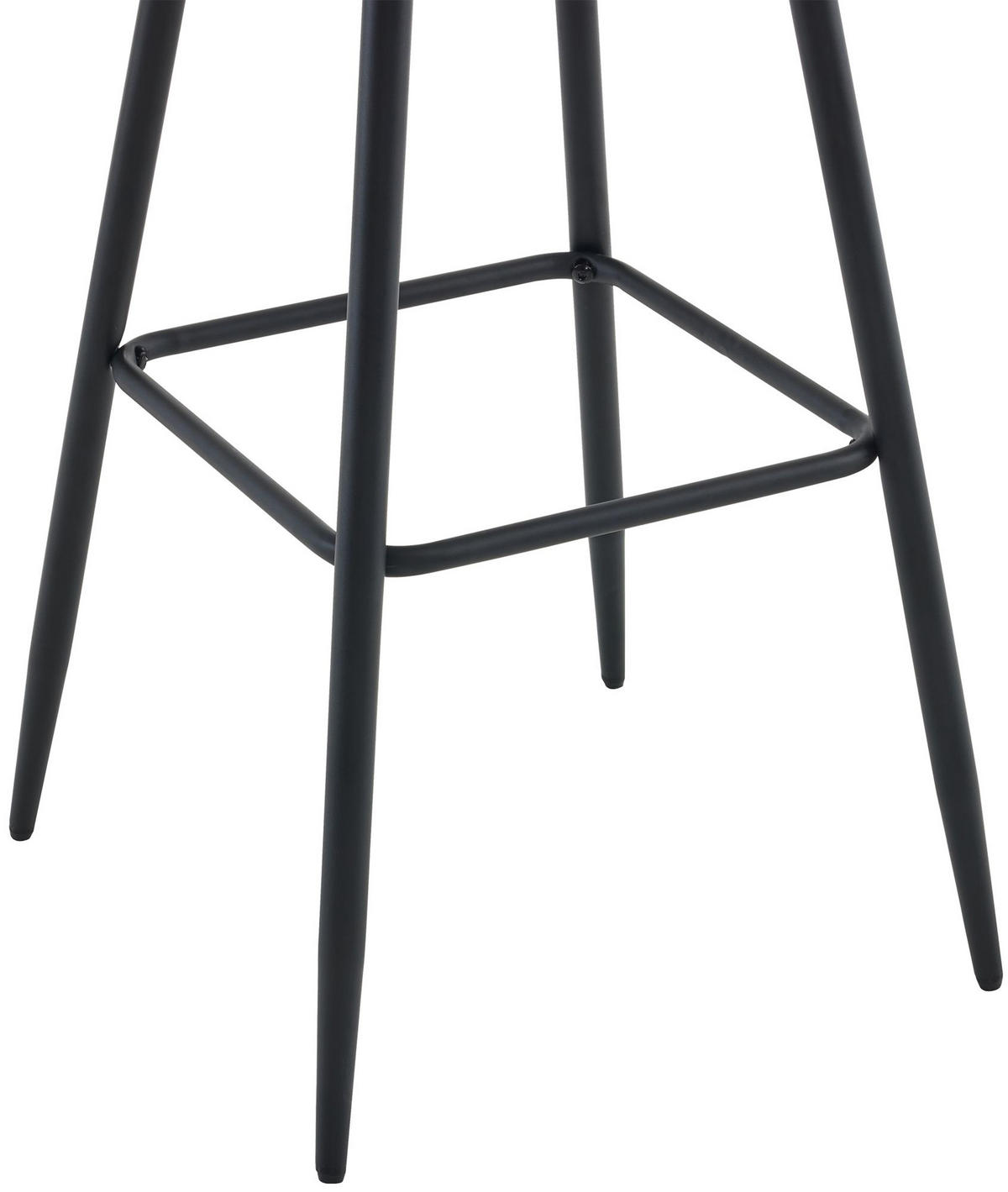 BARHOCKER 2er Set Danton Samt grün - Schwarz/Grün, Textil/Metall (47/106/52cm) - TPFLiving