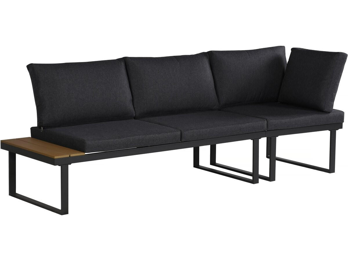 LOUNGEGARNITUR Fiora 5-Sitzer Grau - Grau, Metall - Habitat Garten