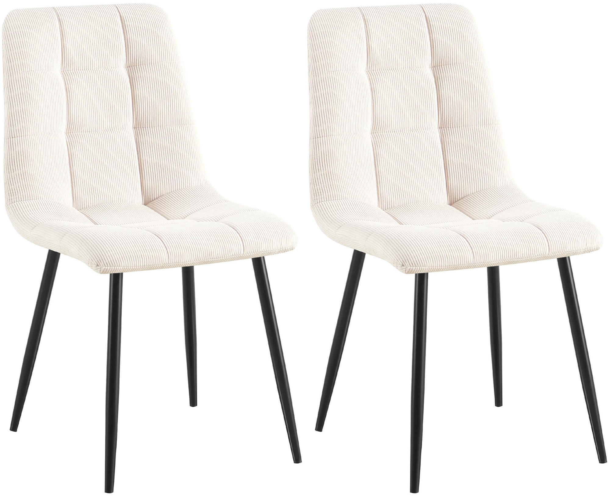 Deluke Esszimmerstuhl Creme 45x84x55 cm